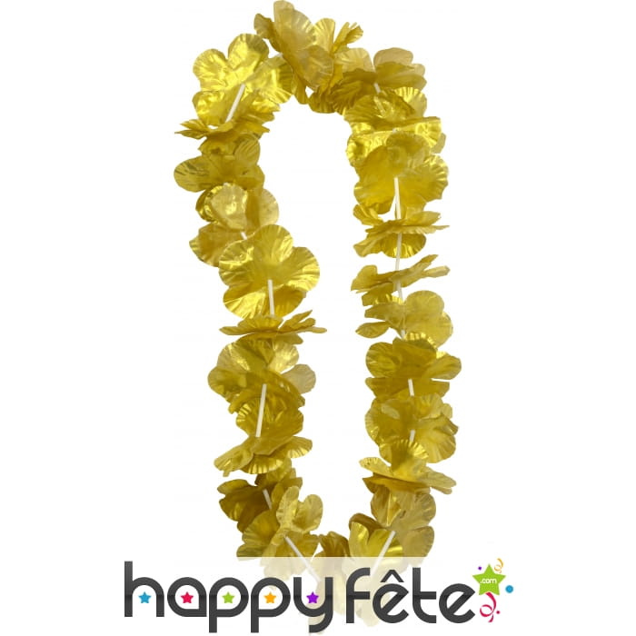 Collier hawaïen doré