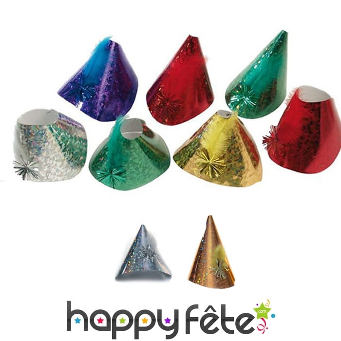 Chapeau holographique en carton