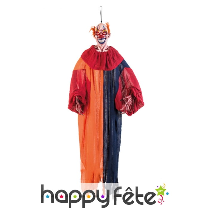 Clown horrible et lumineux à suspendre, 165cm