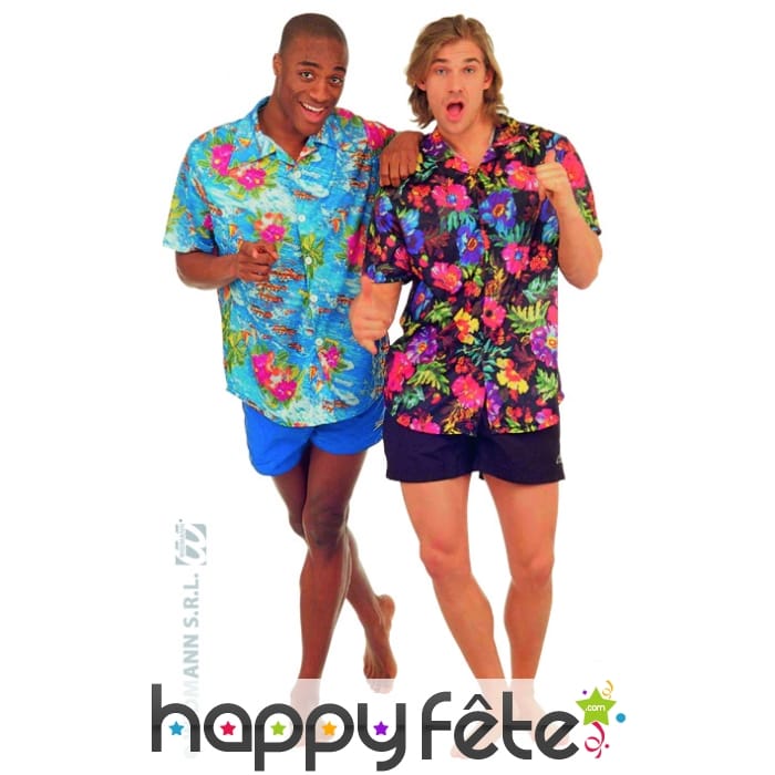 Chemise hawaïenne fleuries