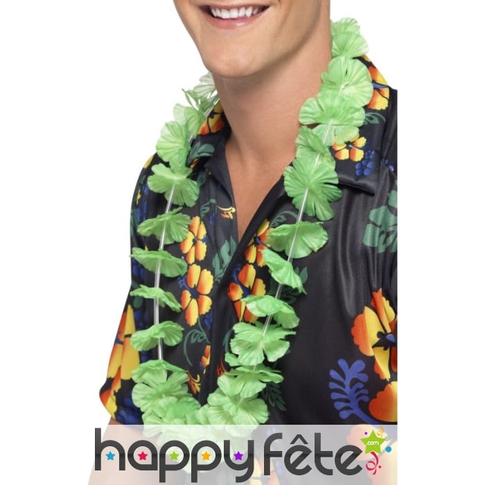 Collier hawaïen fluo