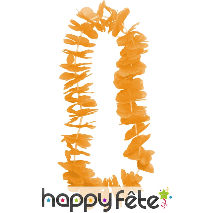 Collier hawaïen orange