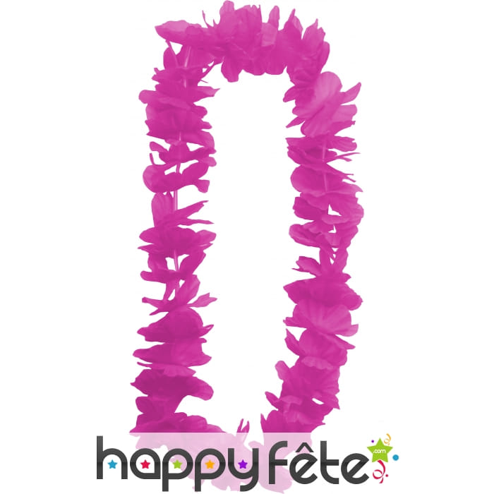 Collier hawaïen rose