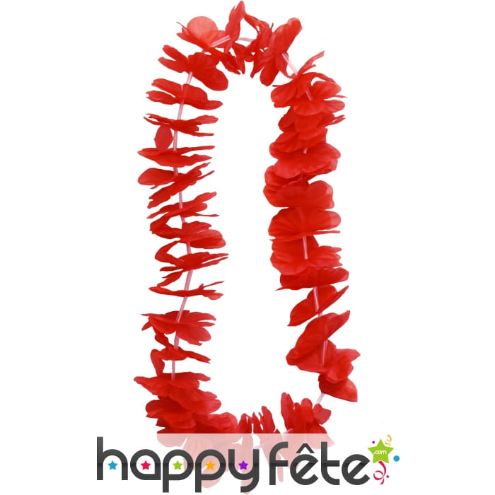 Collier hawaïen rouge