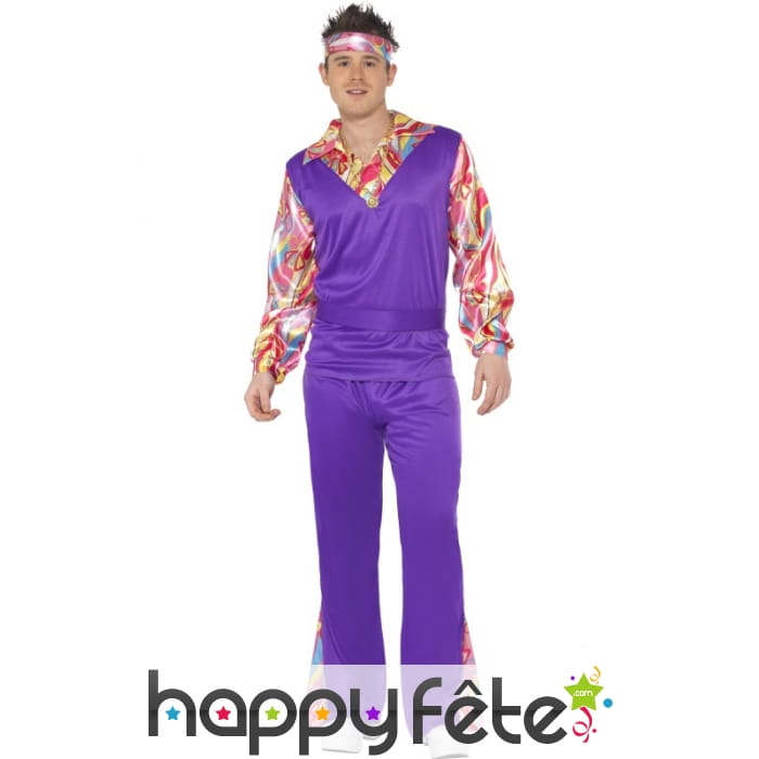 Costume hippie violet