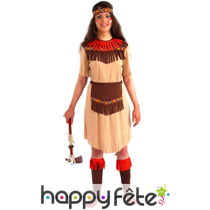 Costume indienne longue fleche