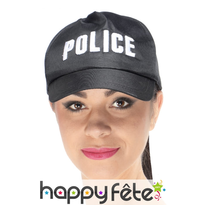 Casquette imprimé police