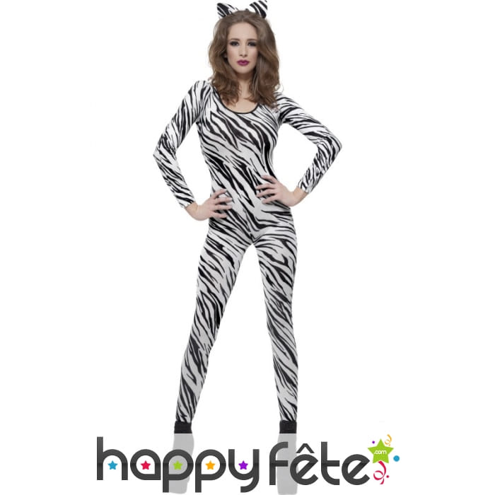 Combinaison imprimé zèbre