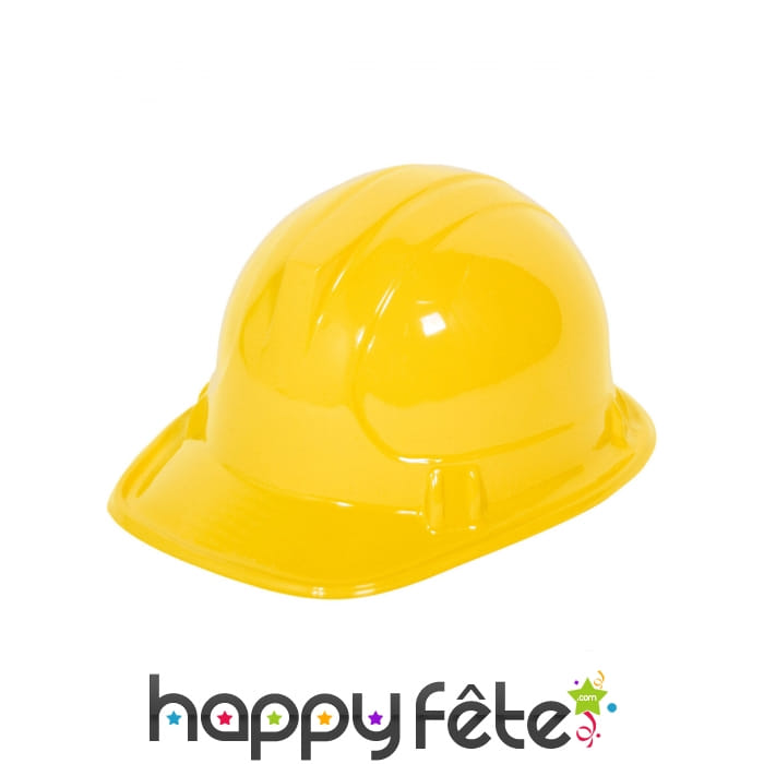 Casque jaune d'ouvrier pour enfant