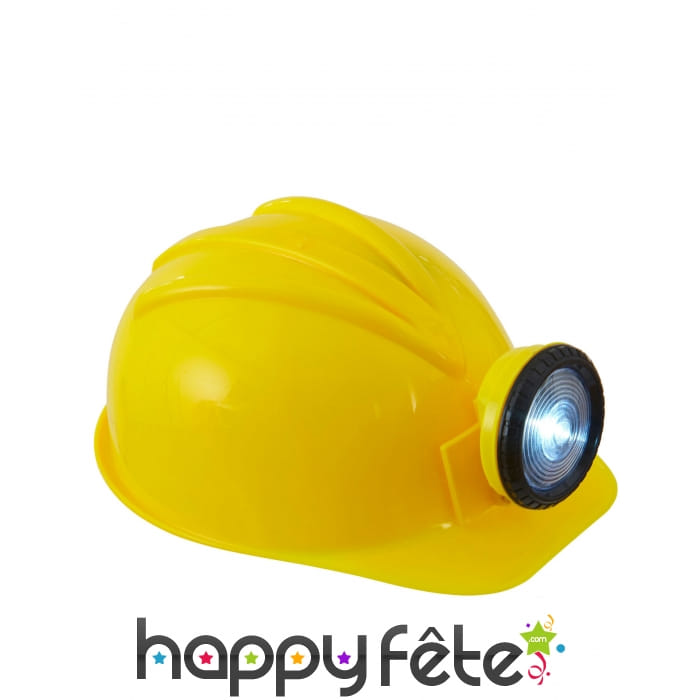 Casque jaune de chantier pour adulte