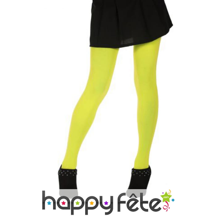 Collants jaune fluo 60 deniers