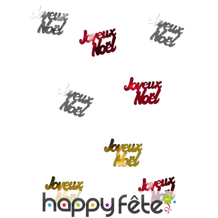 Confettis Joyeux Noël de 2,5cm