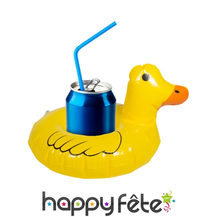 Canard jaune porte boissons