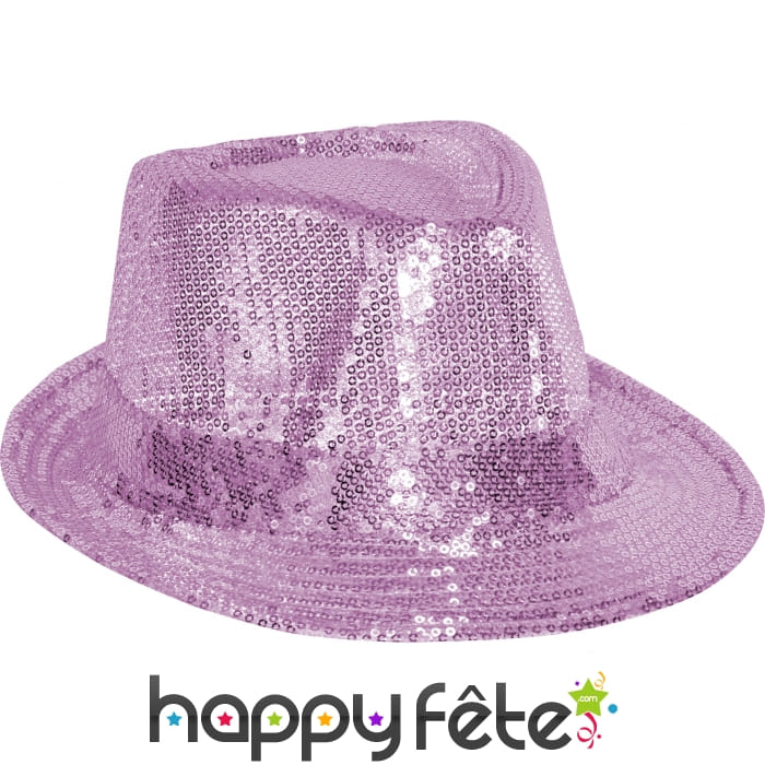 Chapeau Justin pailletté rose