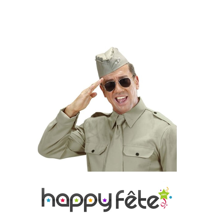 Chapeau kaki d'aviateur américain