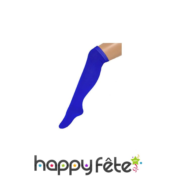 Chaussettes longues bleues 53 cm