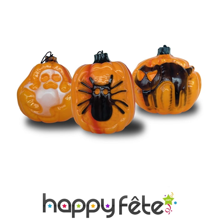 Citrouille lumineuse de 16 cm