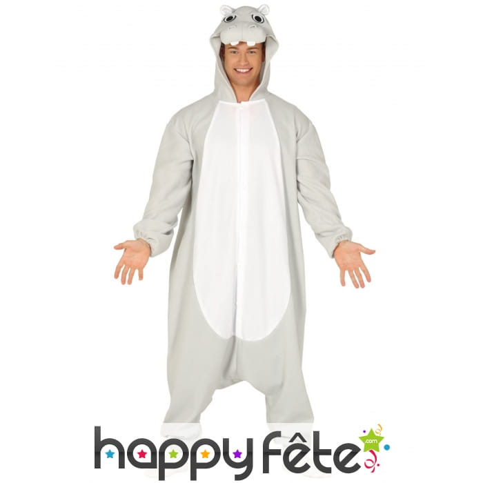 Combinaison large de hippopotame pour adulte