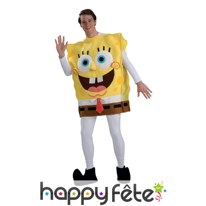 Costume luxe de Bob l'éponge pour adulte