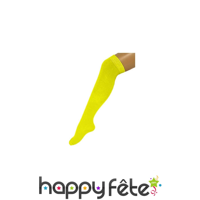Chaussettes longues jaunes