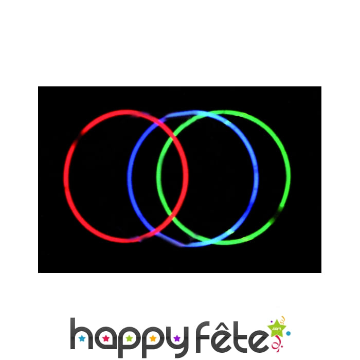 Colliers lumineux jumbo bleu