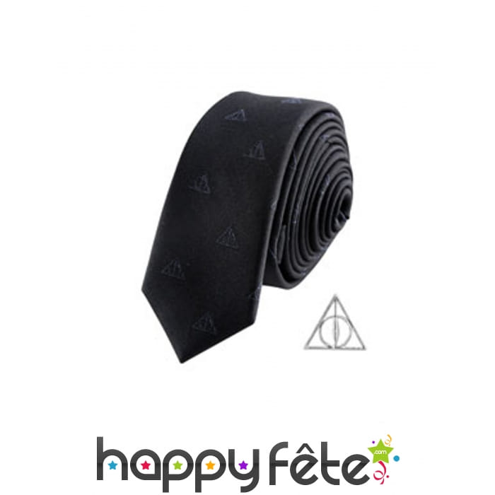 Cravate Les Reliques de la Mort et pin's, luxe