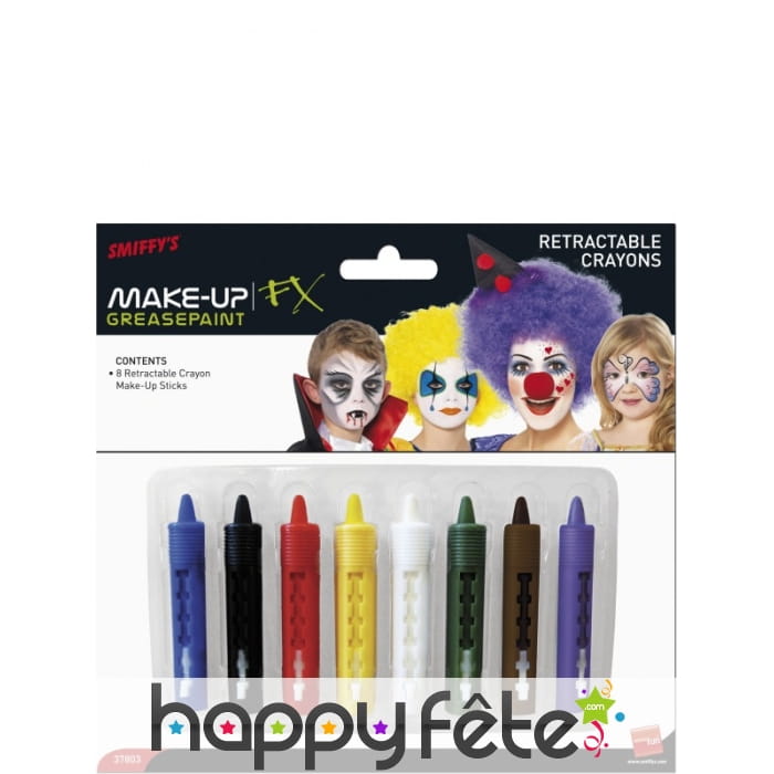 Crayons maquillages 8 couleurs