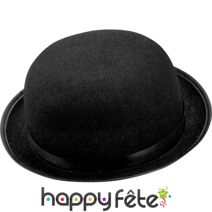 Chapeau melon adulte noir