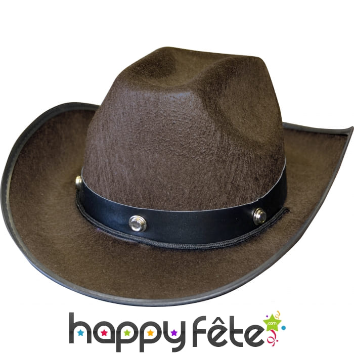 Chapeau marron de cowboy