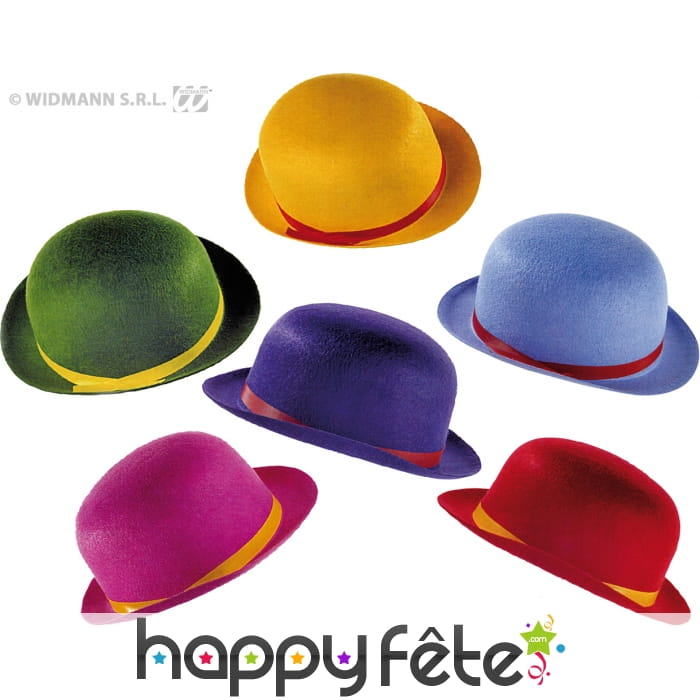 Chapeaux melon de clown pour enfant