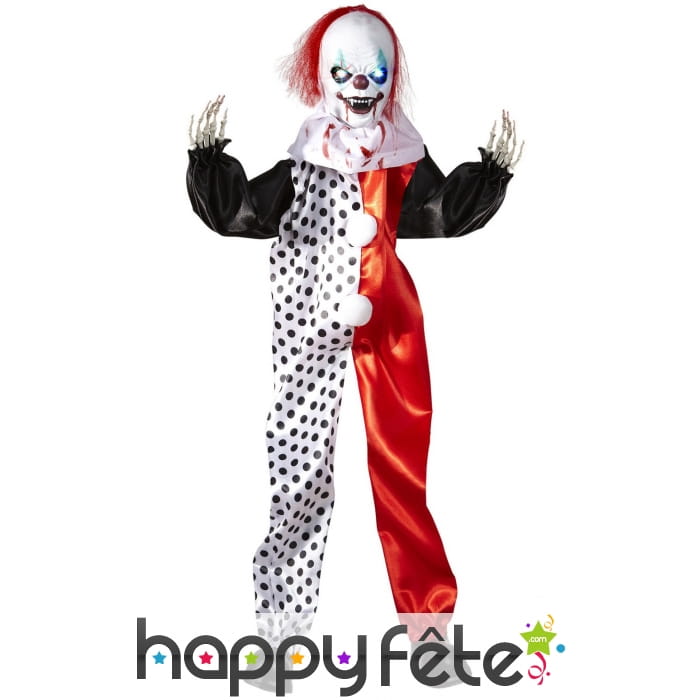 Clown monstre décoratif lumineux de 90 cm