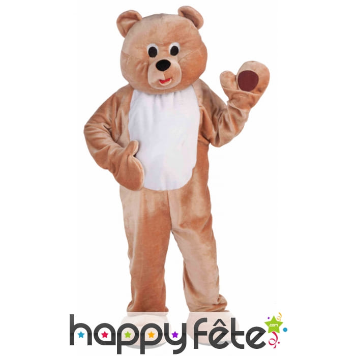 Costume mascotte d'ours brun