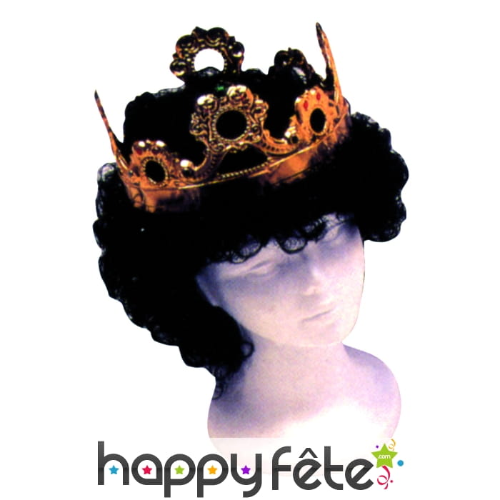 Couronne médiévale en métal plaquée or