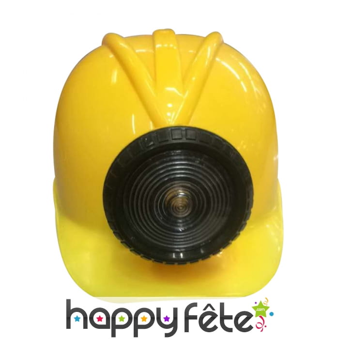 Casque mineur jaune
