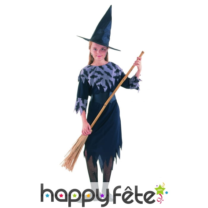 Costume mi long de petite sorcière