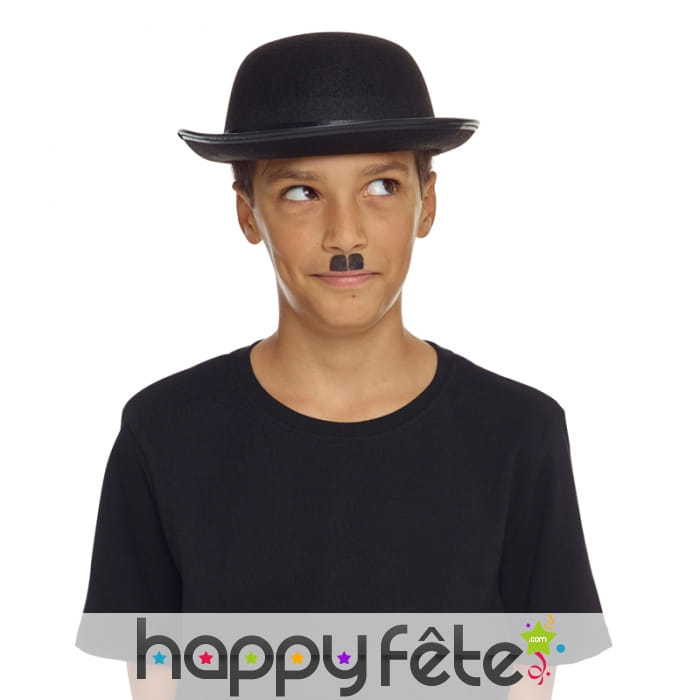 Chapeau melon noir petite taille