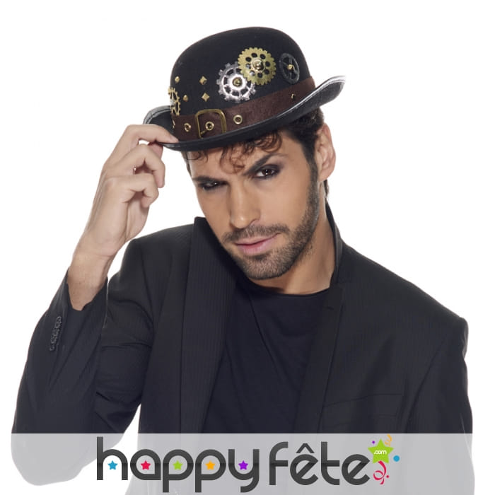 Chapeau melon steampunk