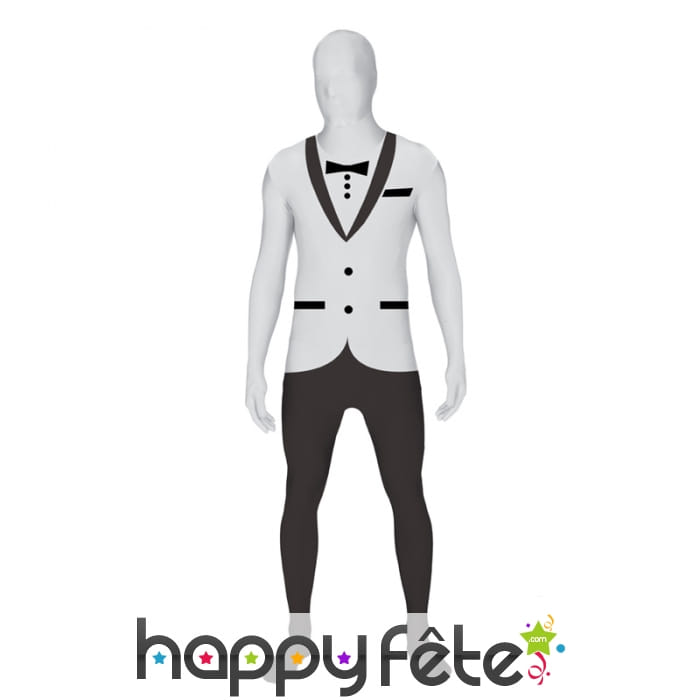 Combinaison Morphsuit smoking blanc