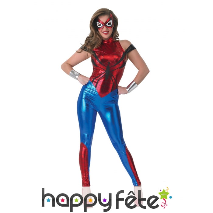Combinaison moulante Spiderman pour femme