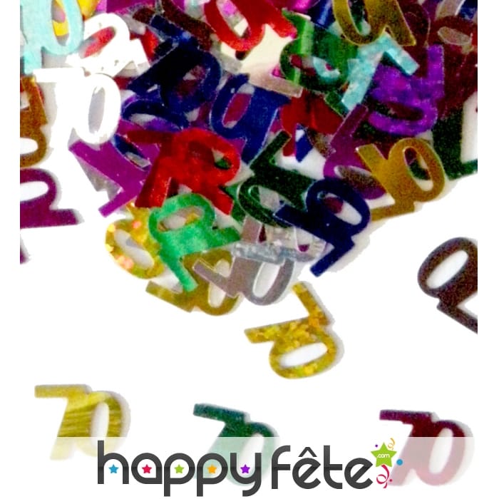 Confettis n°70 multicolores