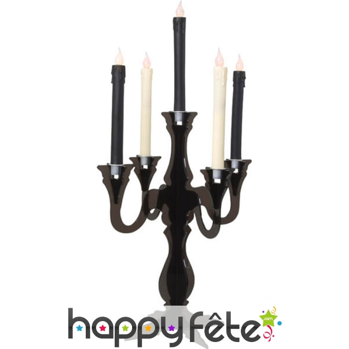 Chandelier noir à 5 branches