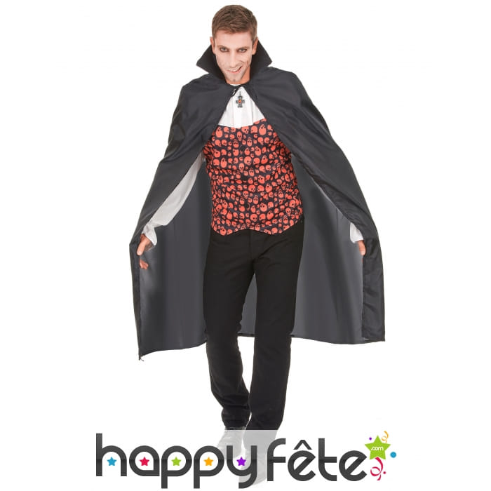Cape noire de dracula pour adulte