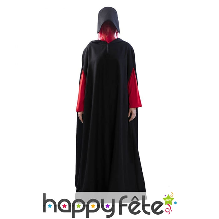 Cape noire la servante écarlate pour femme