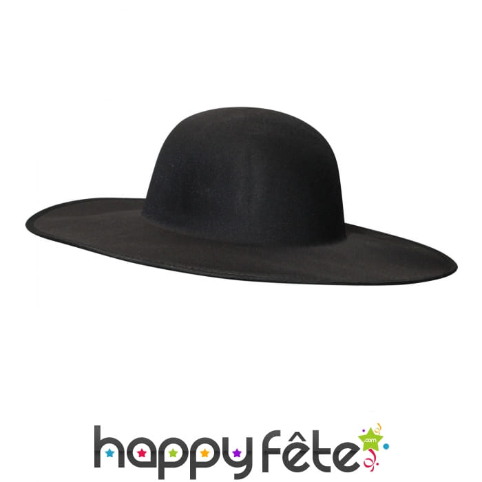 Chapeau noir médecin de la peste