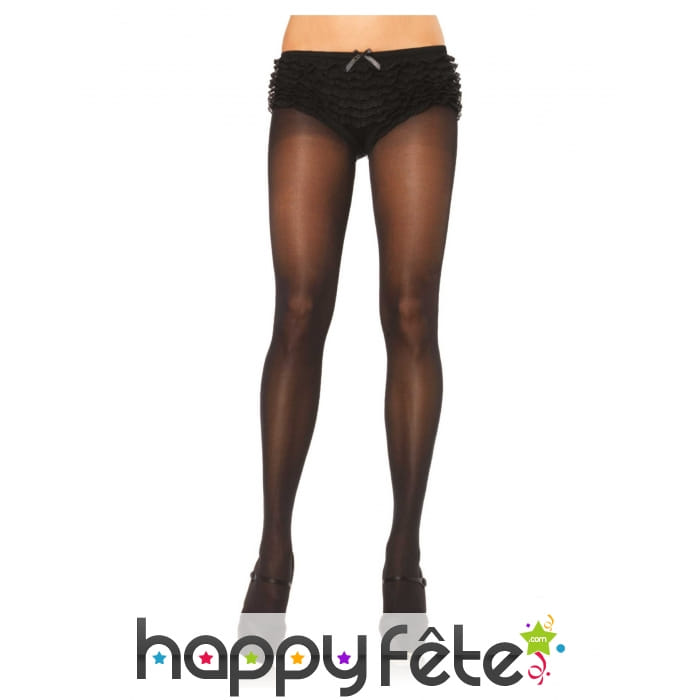 Collants noirs opaque pour adulte