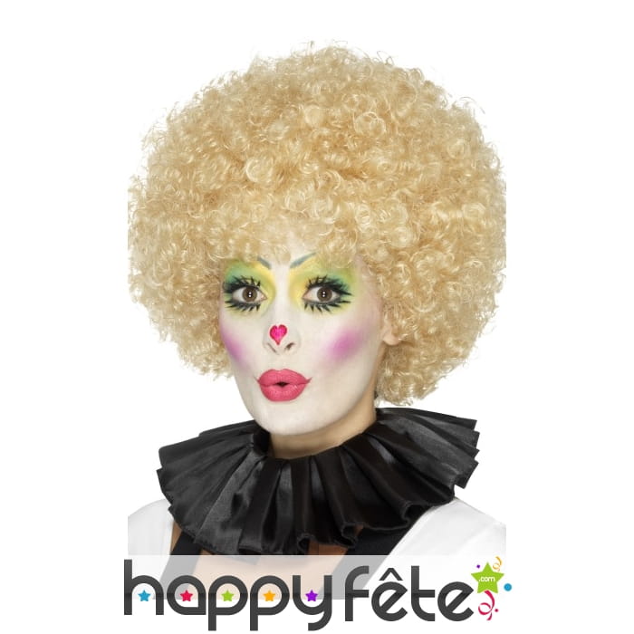 Collerette noire pour clown