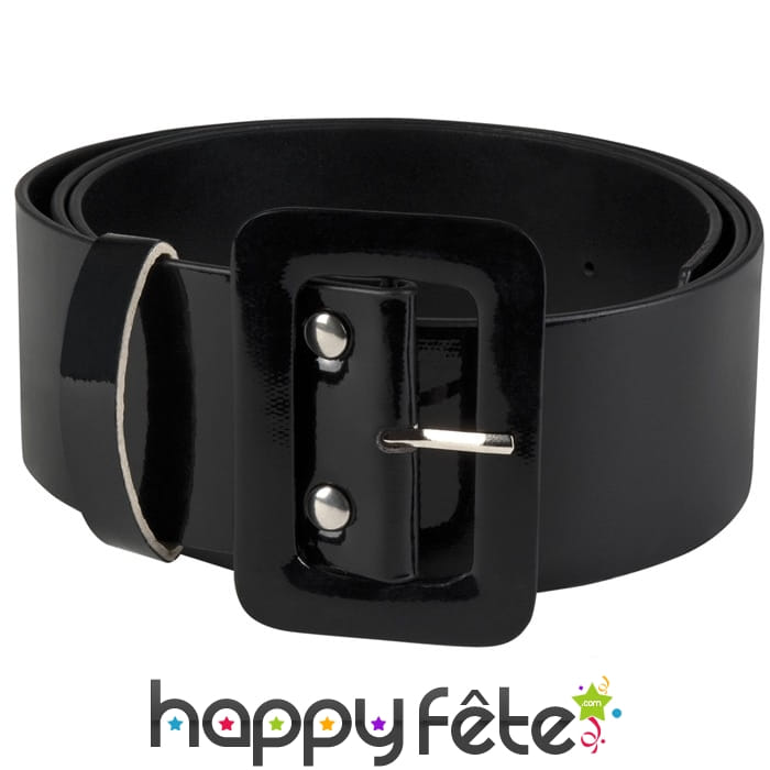 Ceinture noire unie de 1,2m x 5cm