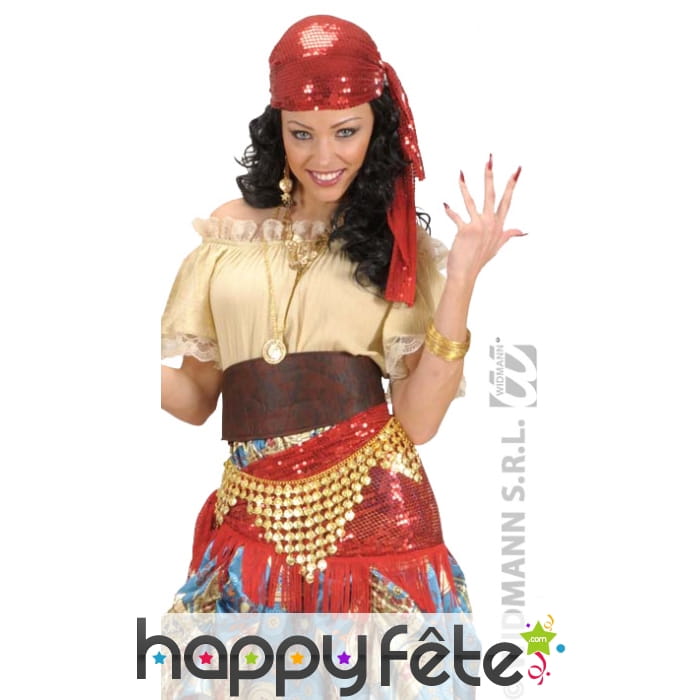 Ceinture orientale décorée de pièces dorées