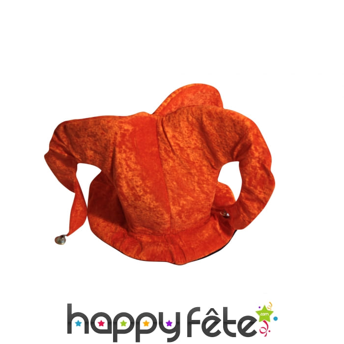 Chapeau orange de fou du roi