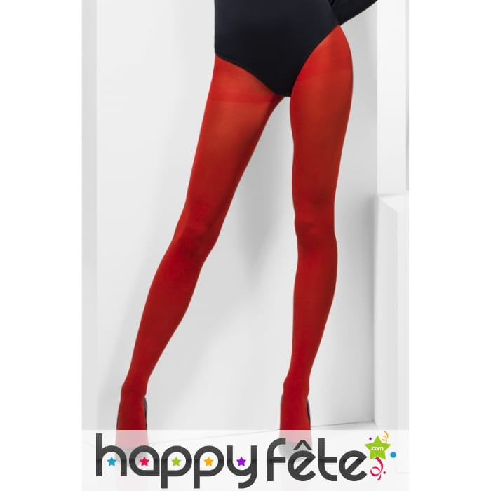 Collant opaque rouge